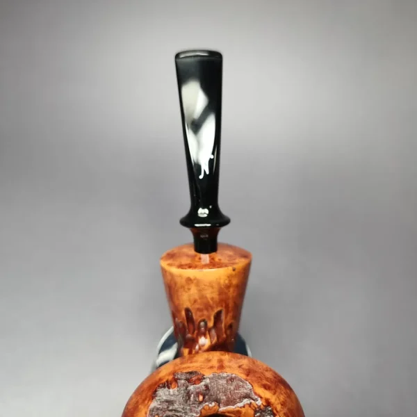 Nording Point Clear Partially Rusticated Freehand Estate Briar Pipe, Unsmoked - Image 5