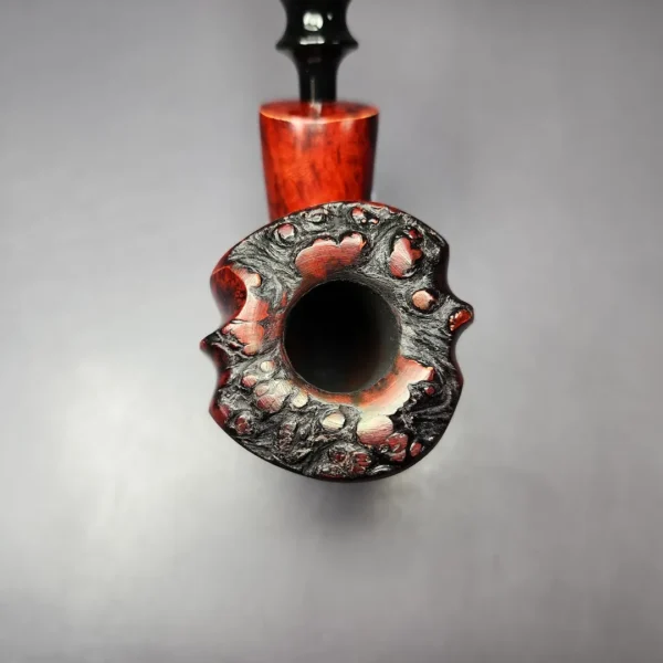 Nording Fantasy Partially Rusticated Freehand Estate Briar Pipe, Unsmoked - Image 5