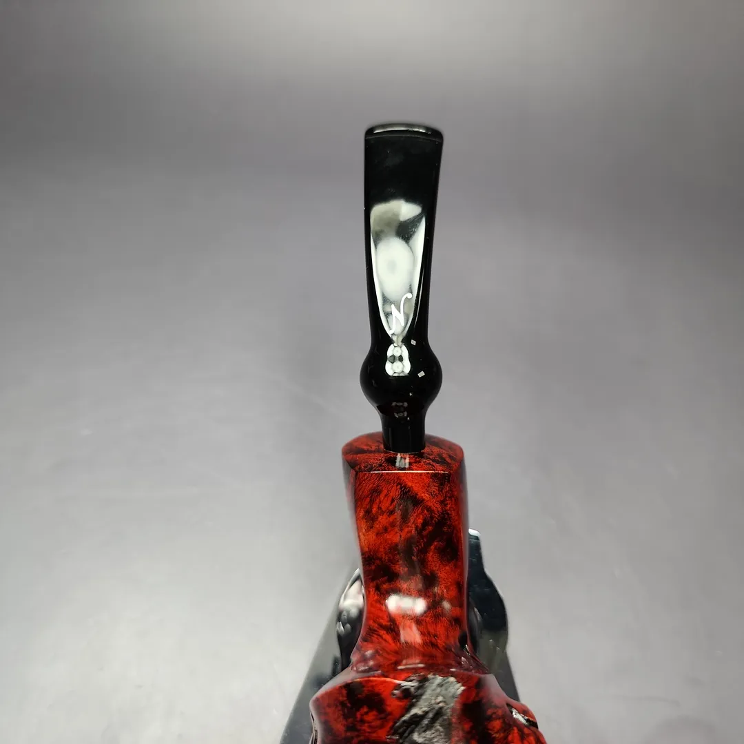 Nording Fantasy Partially Rusticated Freehand Estate Briar Pipe, Unsmoked - Image 5