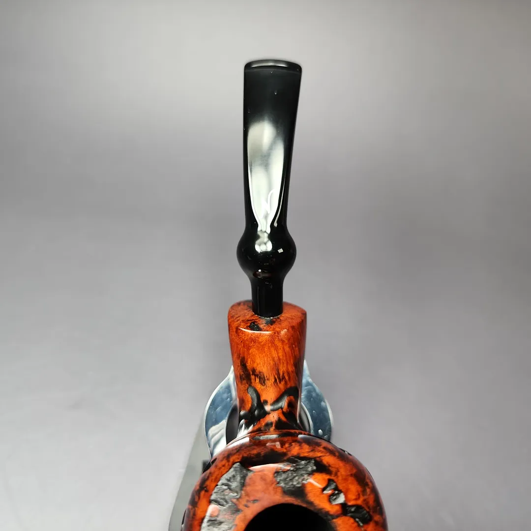 Nording Abstract Partially Rusticated Freehand Estate Briar Pipe, Unsmoked - Image 5