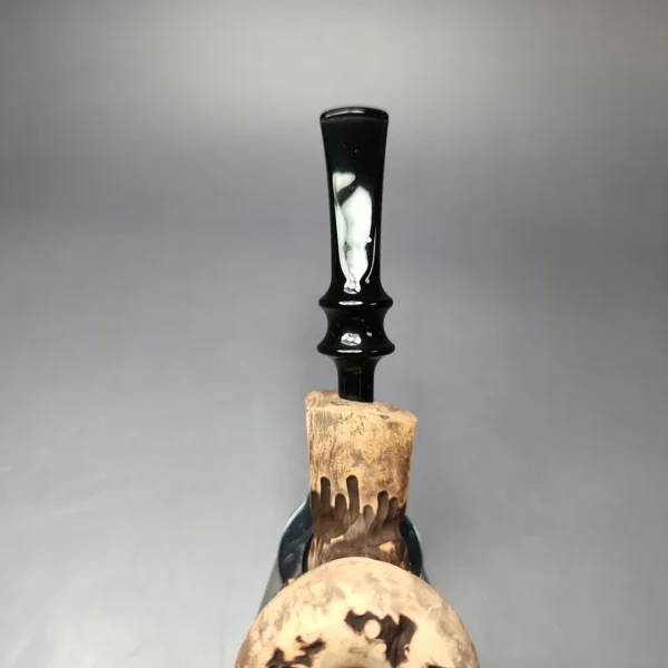 Nording Spruce Matte Partially Rusticated Freehand Estate Briar Pipe, Unsmoked - Image 5