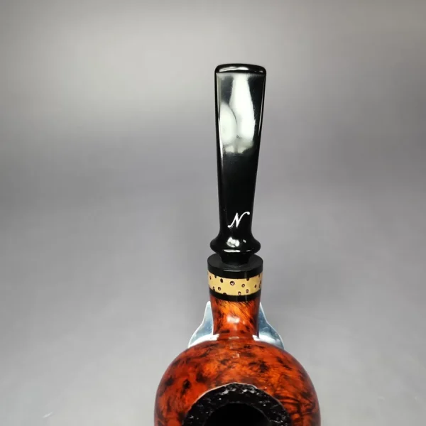Nording Nosewarmer Smooth Cognac Apple w/ Jupati Estate Briar Pipe, Unsmoked - Image 5