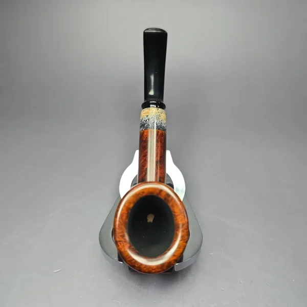 J Mouton Smooth Opera w/ Fossilized Whale Spine Handmade Briar Pipe, New - Image 5