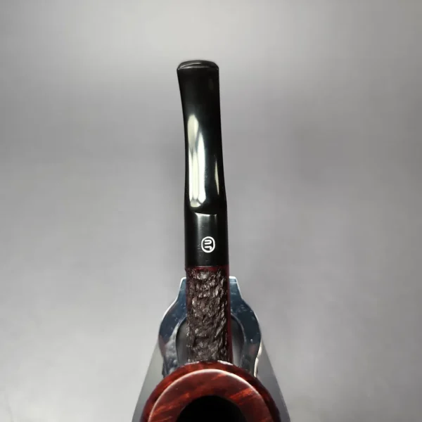 James Upshall Bark Group 6 Partially Rusticated Dublin Estate Briar Pipe, Unsmoked - Image 5
