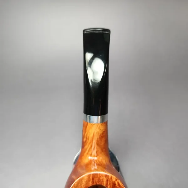 Giordano Lucca 3 Smooth Bent Apple w/Silver Estate Briar Pipe, Unsmoked, 9mm - Image 5