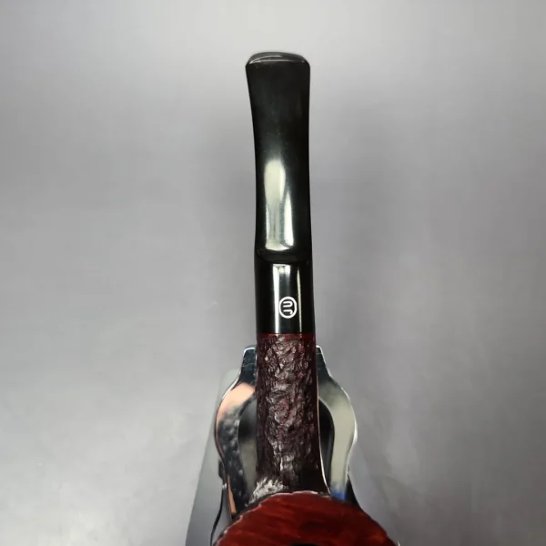 James Upshall Bark Group 6 Partially Rusticated Skater Estate Briar Pipe, Unsmoked - Image 5