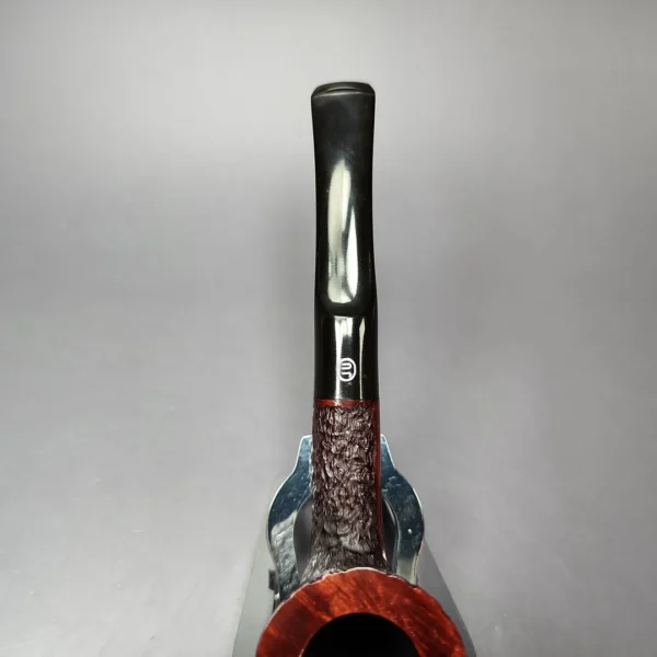 James Upshall Bark Group 6 Partially Rusticated Skater Estate Briar Pipe, Unsmoked - Image 5