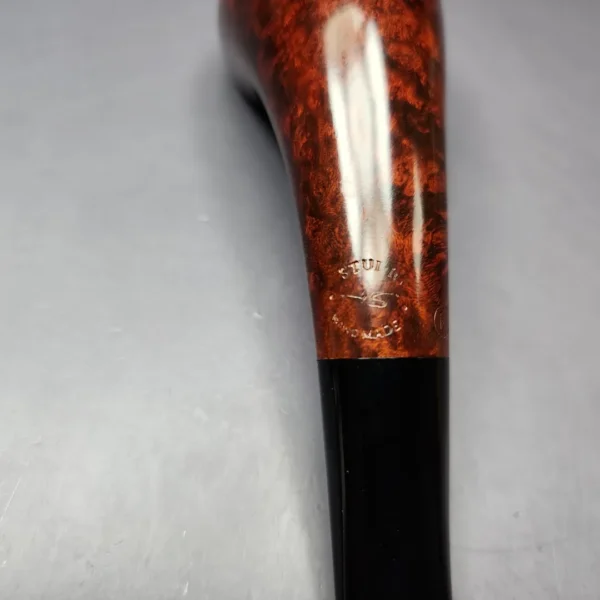 HS Studio Smooth "Gert Holbek" Polonius Horn Estate Briar Pipe, Unsmoked - Image 5