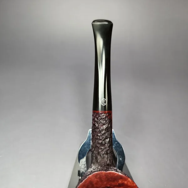 James Upshall Bark Group 5 Partially Rusticated Dublin Estate Briar Pipe, Unsmoked - Image 5