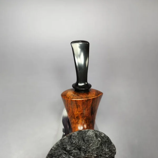 HS Studio Smooth Asymmetric Dublin w/ Reverse Calabash Estate Briar Pipe, Unsmoked - Image 5