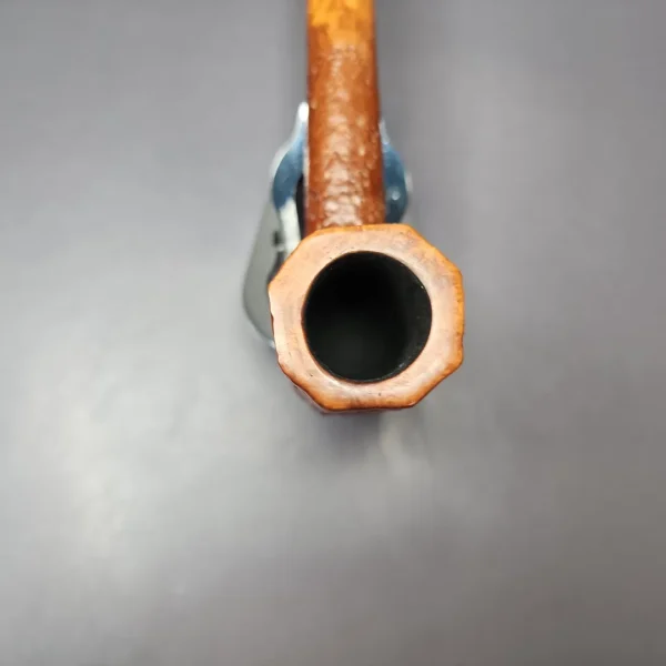 Castello Reg. No. Old Antiquari G Sandblasted Panel Canadian Estate Briar Pipe, Italian Estates - Image 5