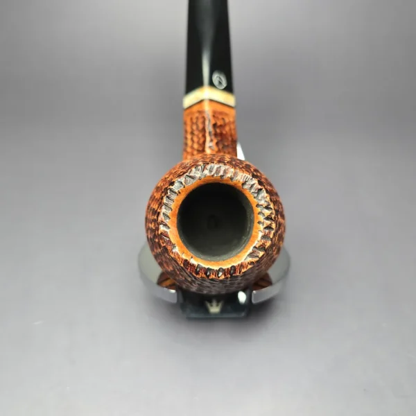 Jirsa Rusticated Bulldog Estate Briar Pipe, Unsmoked, 9mm - Image 5