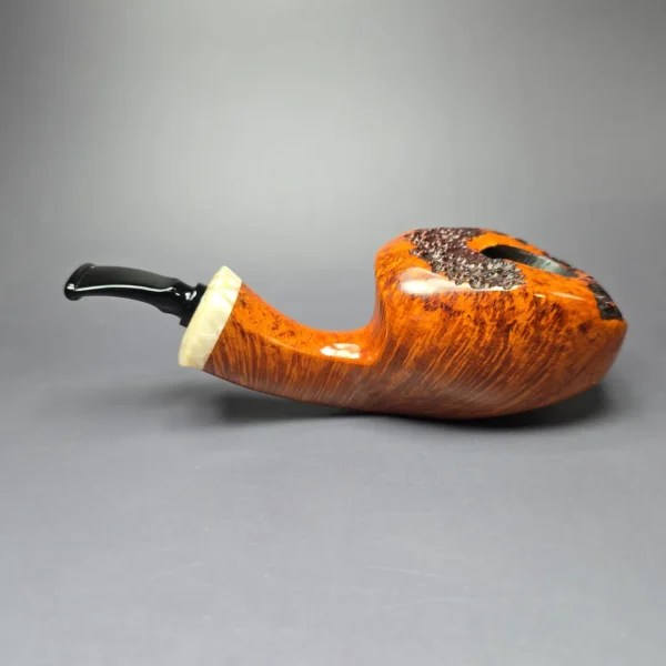 Peder Jeppesen Ida 3 XL Smooth Freehand w/ Juma Estate Briar Pipe, Unsmoked - Image 5