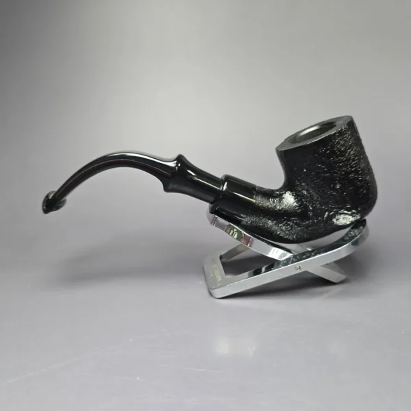 Peterson 2025 Halloween Pipe 301 Sandblasted Bent Pot Briar Pipe, P-Lip, New - Image 5
