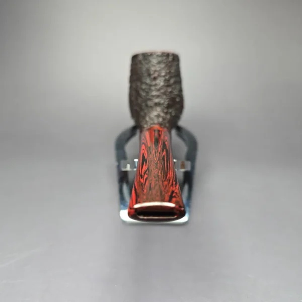 Walt Cannoy 10th Anniversary Cardinal House Munn Rusticated Billiard Handmade Briar Pipe, New - Image 5