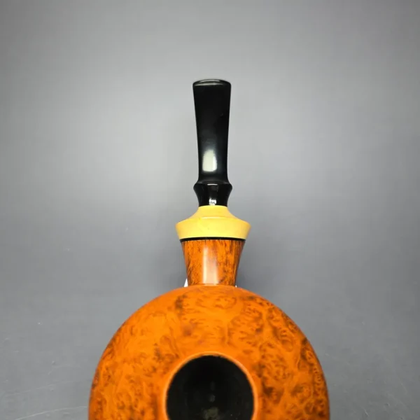 Lasse Skovgaard XL Smooth Calabash w/ Boxwood Estate Briar Pipe, Unsmoked - Image 5