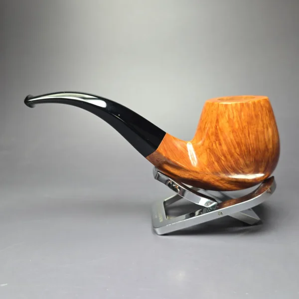 Castello Collection 3K Smooth Diamond Shank Bent Billiard Estate Briar Pipe, Unsmoked - Image 5