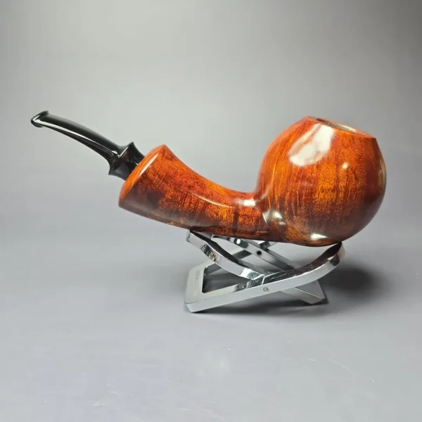 SU Pipes Large Smooth Brandy Handmade Briar Pipe, New - Image 5