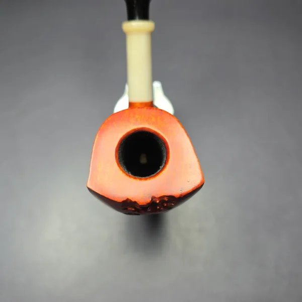 SU Pipes Smooth Pickaxe w/ Oxhorn Handmade Briar Pipe, New - Image 6