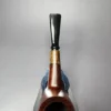 MBSD Briars by Piero Vitale Sienna Contrast Smooth Billiard w/ Zebrawood Briar Pipe, New - Image 6