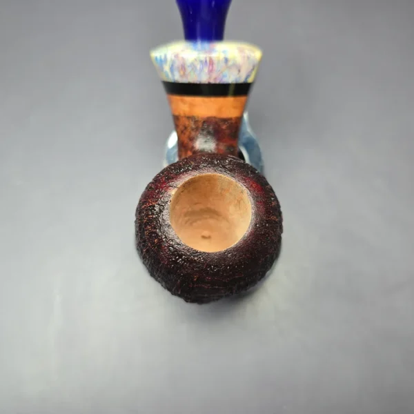 Papa Bear's Pipes by Tim Beaumont Sandblasted Apple w/ Mammoth Handmade Briar Pipe, New - Image 6