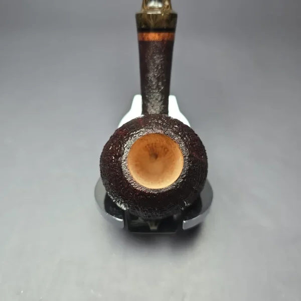Papa Bear’s Pipes by Tim Beaumont Sandblasted Apple Handmade Briar Pipe, New - Image 6
