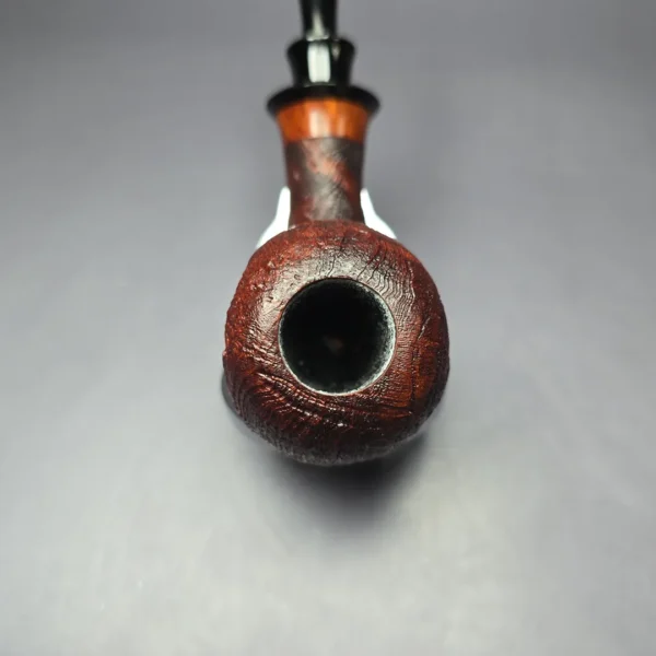 Papa Bear's Pipes by Tim Beaumont Sandblasted Wave Handmade Briar Pipe, New - Image 6