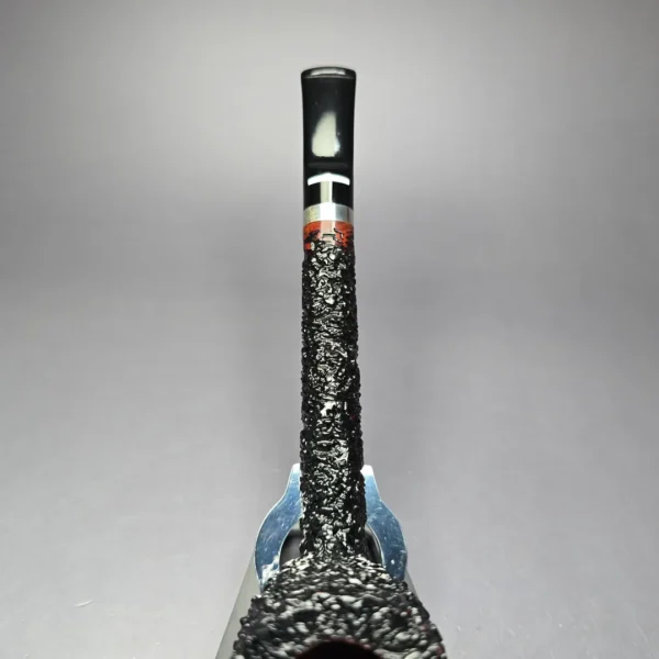 Don Carlos One Note XL Rusticated Lovat w/ Silver Estate Briar Pipe, Unsmoked - Image 6