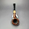 MBSD Briars by Piero Vitale Sienna Contrast Smooth Billiard w/ Boxwood Briar Pipe, New - Image 6