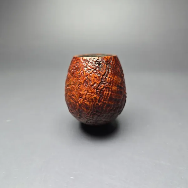 Mastro de Paja 2012 Sandblasted Apple w/ Silver Estate Briar Pipe, Italian Estates - Image 6