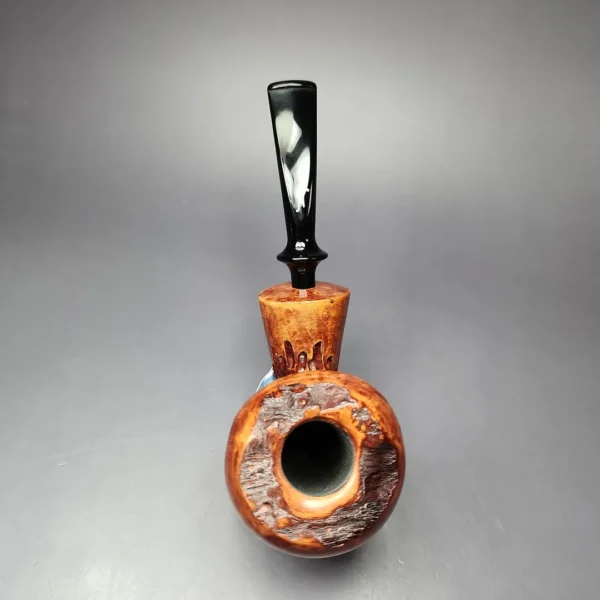 Nording Point Clear Partially Rusticated Freehand Estate Briar Pipe, Unsmoked - Image 6