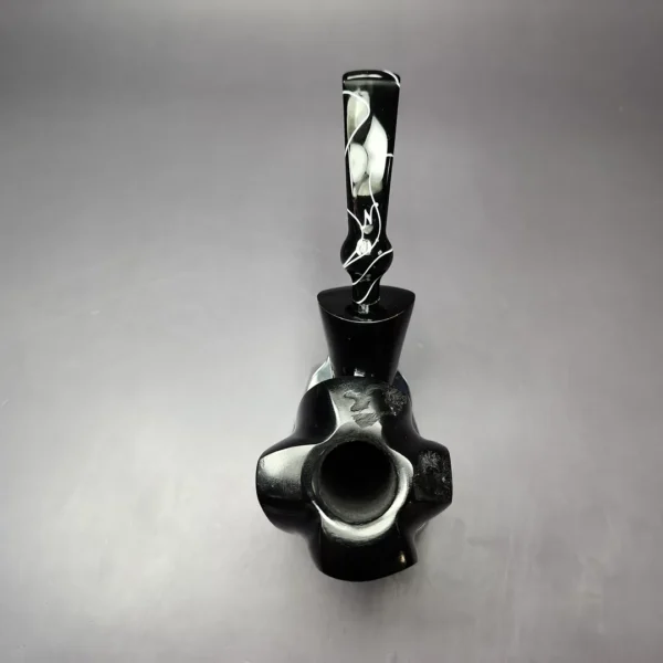 Nording Black Smooth Freehand Estate Briar Pipe, Unsmoked - Image 6