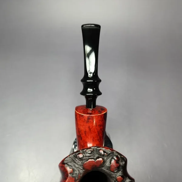 Nording Fantasy Partially Rusticated Freehand Estate Briar Pipe, Unsmoked - Image 6