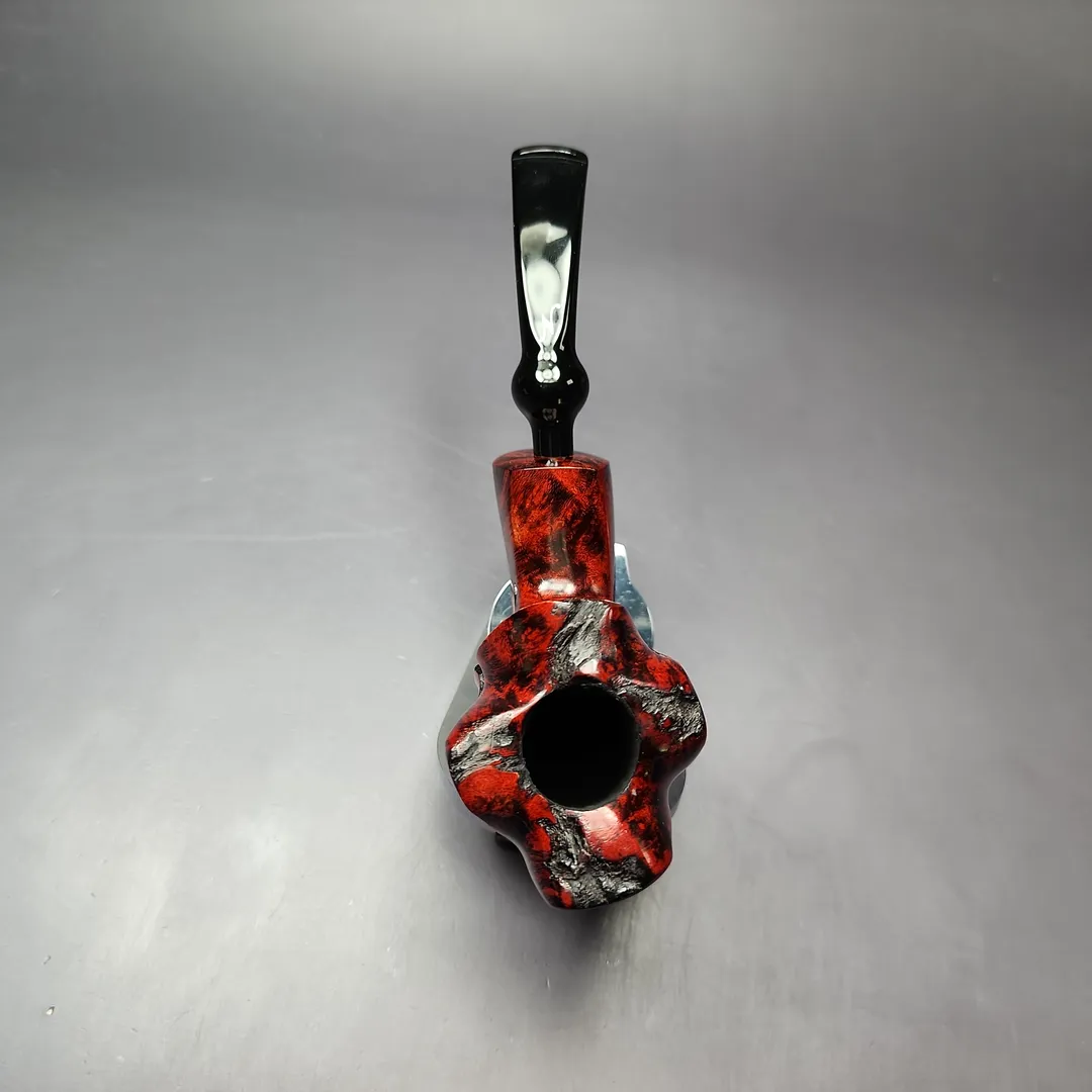 Nording Fantasy Partially Rusticated Freehand Estate Briar Pipe, Unsmoked - Image 6