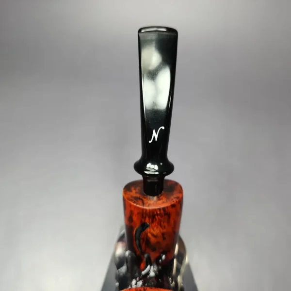 Nording Moss Partially Rusticated Freehand Estate Briar Pipe, Unsmoked - Image 6