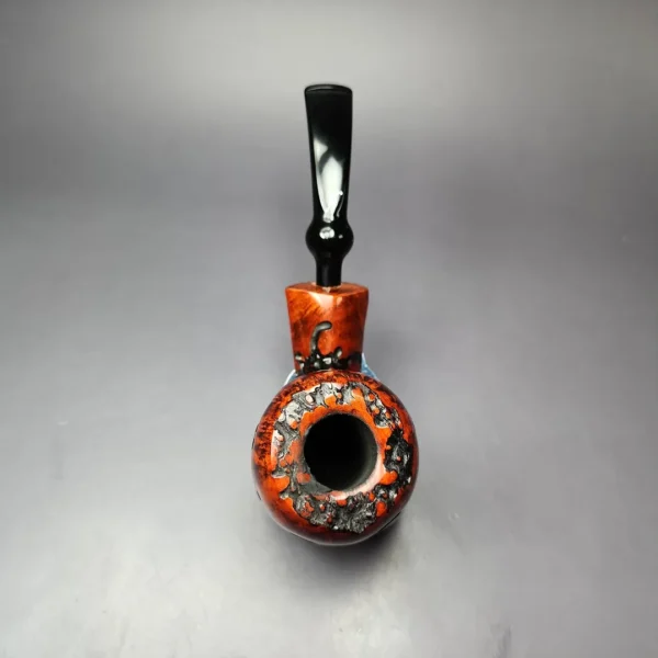 Nording Abstract Partially Rusticated Freehand Estate Briar Pipe, Unsmoked - Image 6