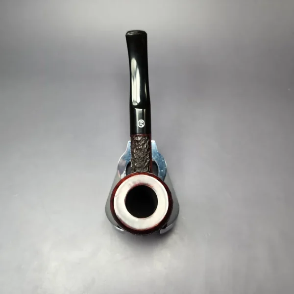 James Upshall Bark Group 6 Partially Rusticated Dublin Estate Briar Pipe, Unsmoked - Image 6