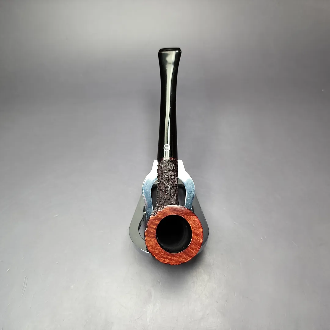 James Upshall Bark Group 6 Partially Rusticated "371" Dublin Estate Briar Pipe, Unsmoked - Image 6