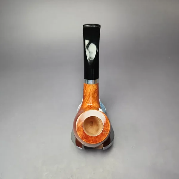 Giordano Lucca 3 Smooth Bent Apple w/Silver Estate Briar Pipe, Unsmoked, 9mm - Image 6