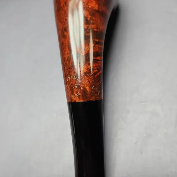 HS Studio Smooth "Gert Holbek" Polonius Horn Estate Briar Pipe, Unsmoked - Image 6