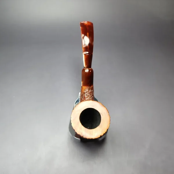 Castello Sea Rock S 49 Rusticated Calabash Estate Briar Pipe, Italian Estates - Image 6