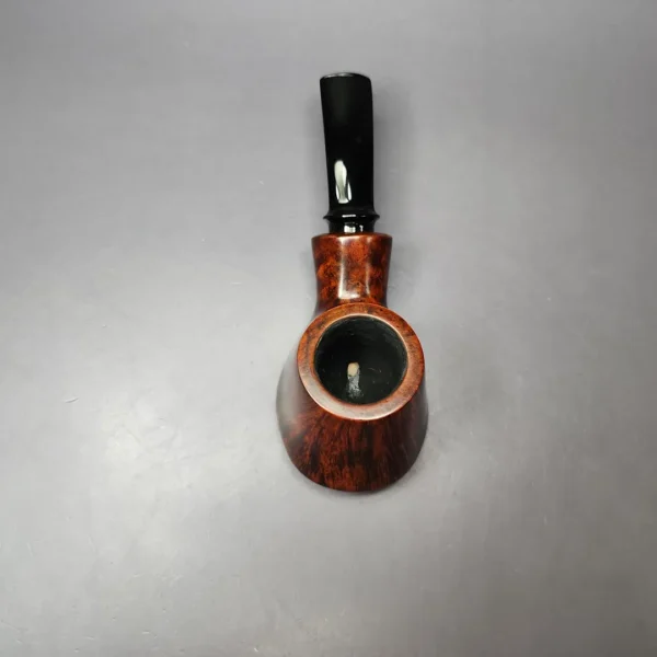Sebastian Heck Smooth Volcano Sitter Handmade Briar Pipe, New - Image 6