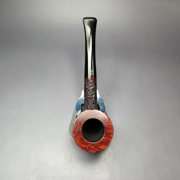 James Upshall Bark Group 5 Partially Rusticated Dublin Estate Briar Pipe, Unsmoked - Image 6