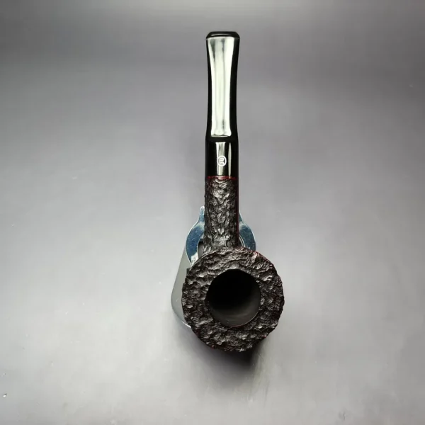 James Upshall Bark Group 6 Rusticated Dublin Estate Briar Pipe, Unsmoked - Image 6
