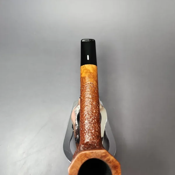 Castello Reg. No. Old Antiquari G Sandblasted Panel Canadian Estate Briar Pipe, Italian Estates - Image 6
