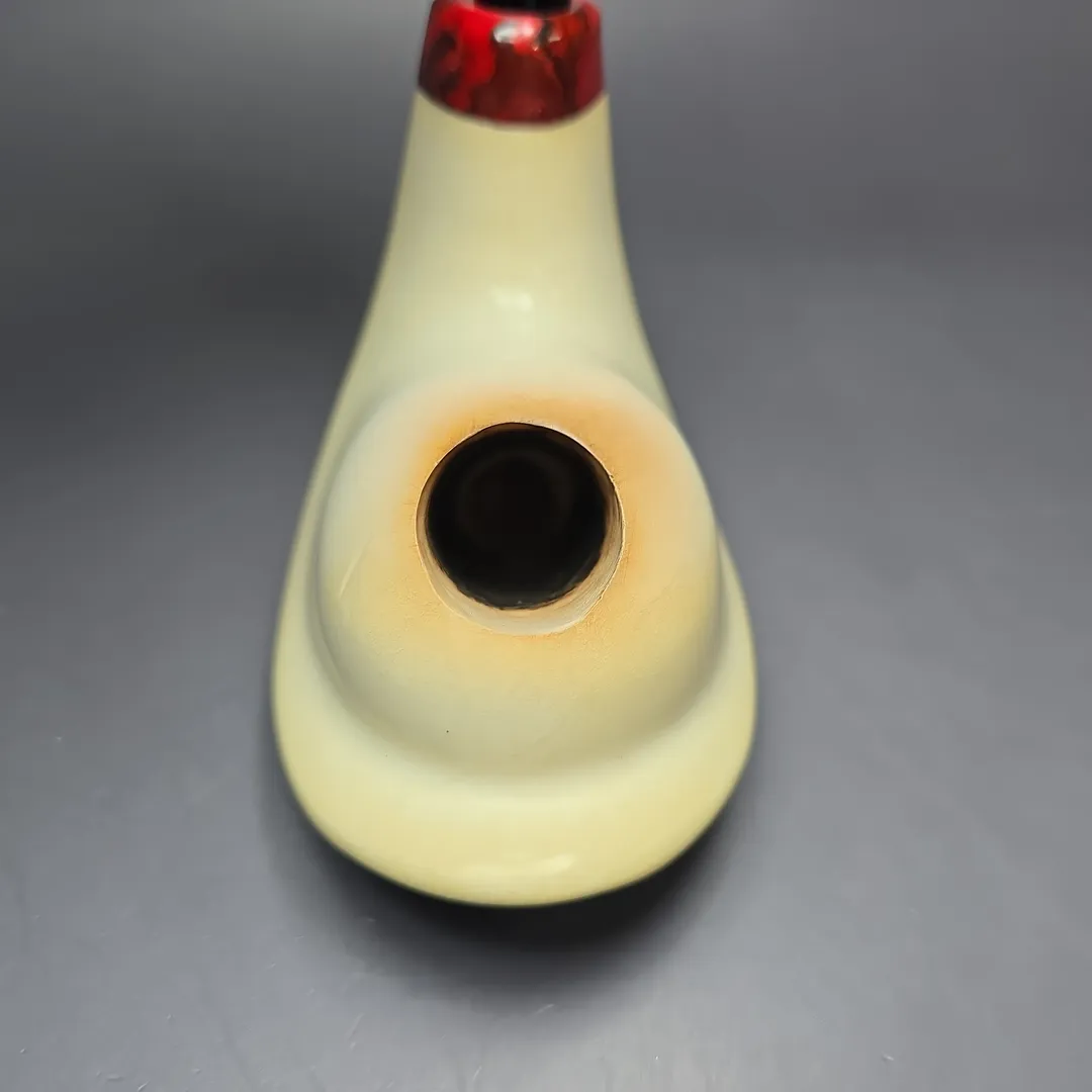Fikri Baki XL Smooth Whale Estate Block Meerschaum Pipe, Turkish Estates - Image 6
