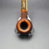 Walt Cannoy 10th Anniversary Cardinal House Munn Rusticated Bulldog Handmade Briar Pipe, New - Image 6