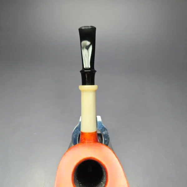 SU Pipes Smooth Pickaxe w/ Oxhorn Handmade Briar Pipe, New - Image 7