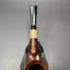 MBSD Briars by Piero Vitale Sienna Contrast Smooth Billiard w/ Olivewood Briar Pipe, New - Image 7
