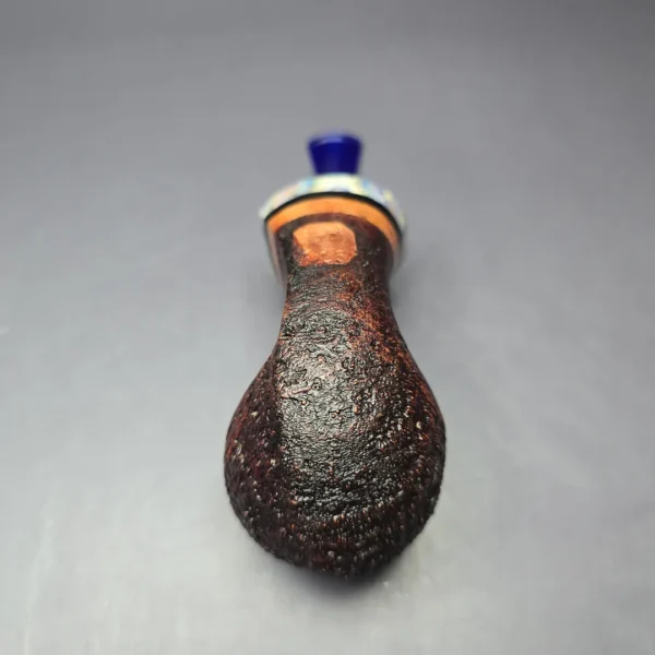 Papa Bear's Pipes by Tim Beaumont Sandblasted Apple w/ Mammoth Handmade Briar Pipe, New - Image 7